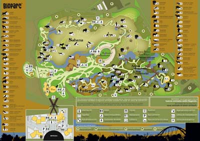 Mapa Bioparc Valencia