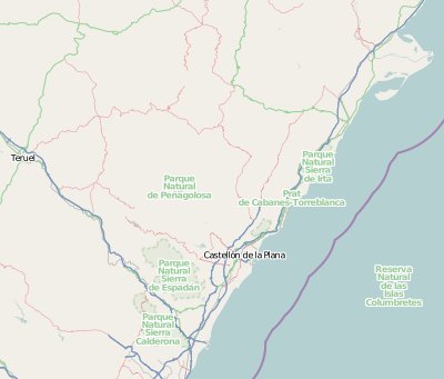 Mapa Castellon